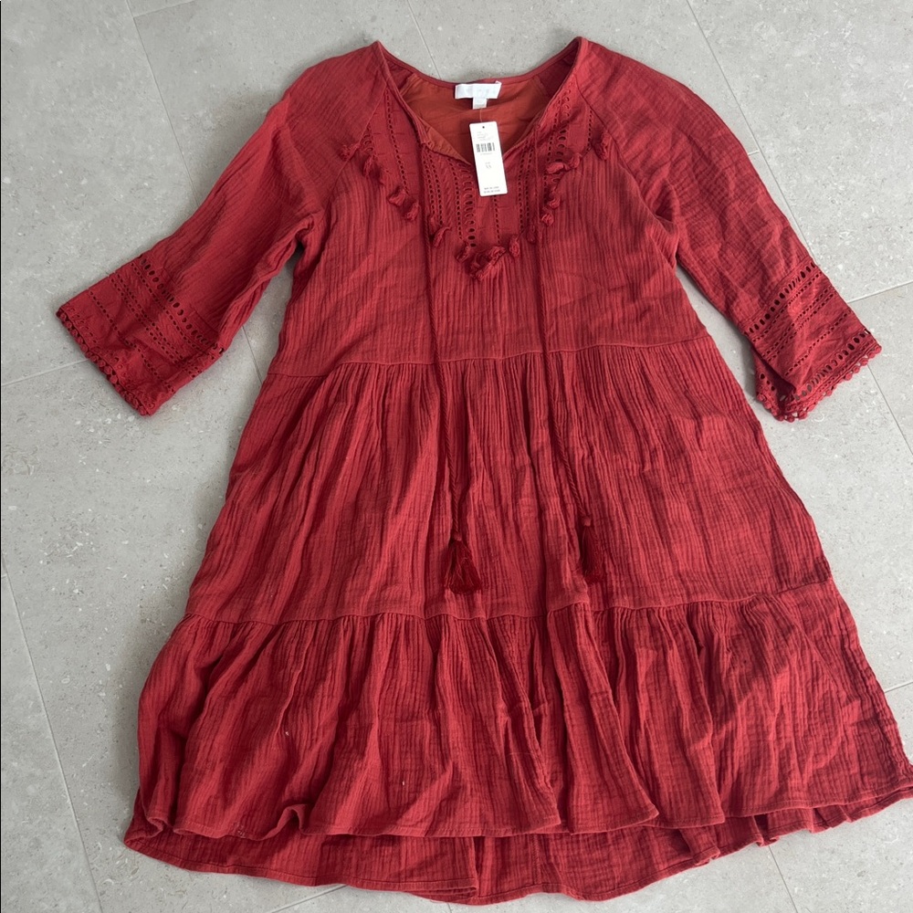 Anthropologie Angelica Tassel Dress